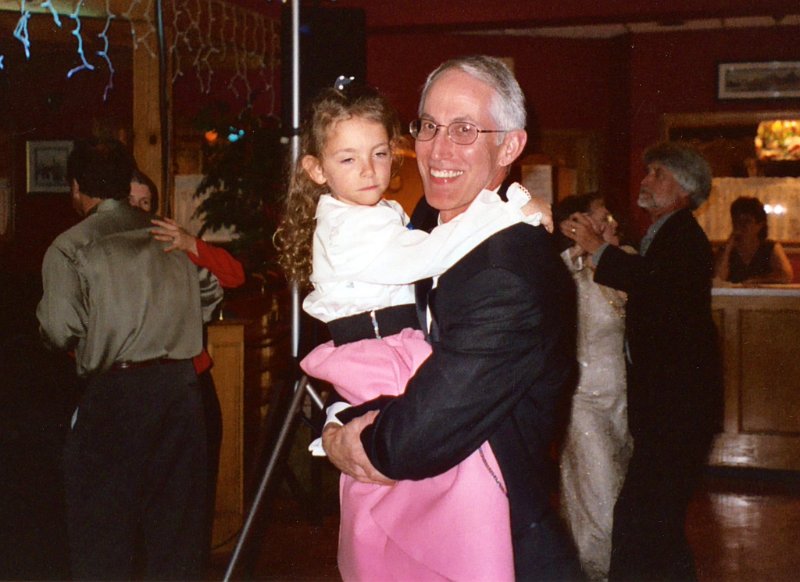 img375-001.JPG - Bob Woolfitt dances with Olivia Rogerson, who doesn't look happy at this moment.