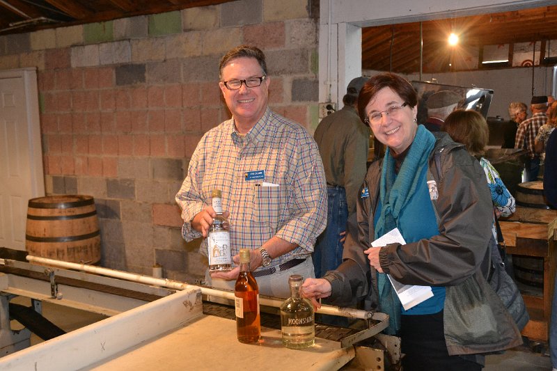 DSC_0059.JPG - Craig and Mary Coulombe with examples of the products