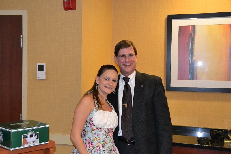 DSC_0126.JPG - Olivia Rogerson with Ladies Choice car owner, Jim Ridenour.