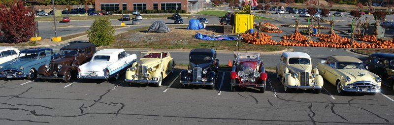 DSC_0107.JPG - ODPC Packards in the parking lot of our host hotel