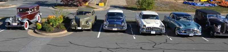 DSC_0108.JPG - ODPC Packards in the parking lot of our host hotel