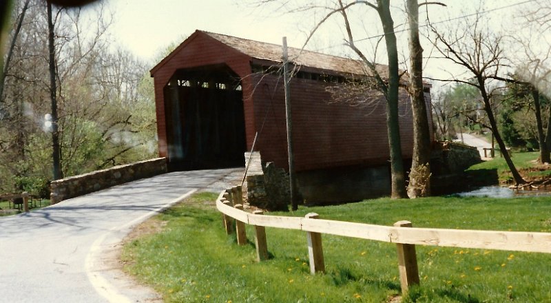 SCAN0925-001.JPG - Second of three covered bridges we crossed.