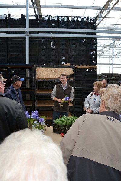 DSC_0008.JPG - Our guide explains the process of growing hydroponic tulips at BlooMaker