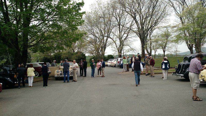 IMG_20160421_112556969.JPG - ODPCers at Ash Lawn parking lot (Jim Owen photo)