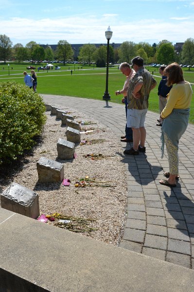 DSC_0009-001.JPG - Individual monuments to each of the dead from the VT massacre.