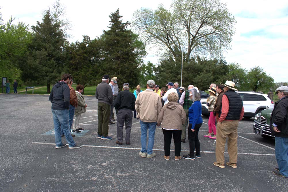 37.jpg - Members assemble in the parking lot for the City Point tour.