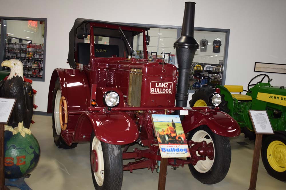 58.jpg - A 1943 Lanz Bulldog 1-cylinder hot bulb engine German-built tractor.