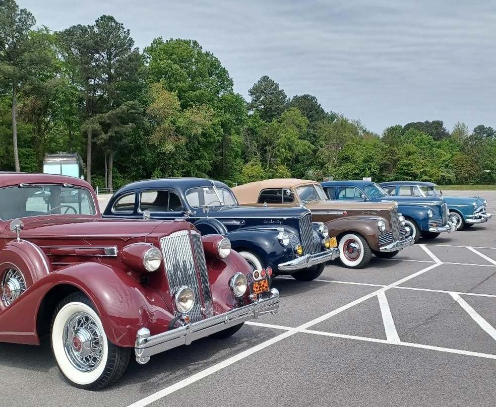 60.jpg - Our cars in the Keystone Tractor Museum.